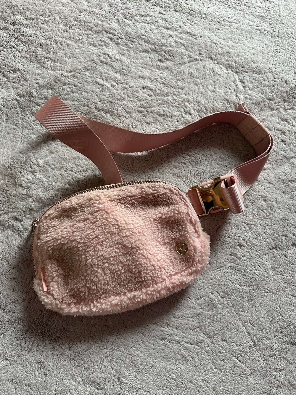 lululemon athletica Blush Pink Sherpa Waist Pack